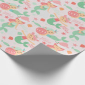 Mermaid Christmas Geschenkpapier (Ecke)