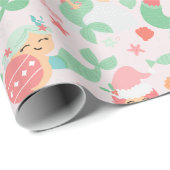 Mermaid Christmas Geschenkpapier (Rolleneckpunkt)