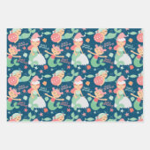 Mermaid Christmas Geschenkpapier Set (Vorderseite)