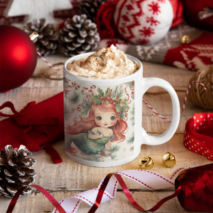 Mermaid Christmas Kaffeetasse