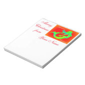 Mermaid Christmas Notizblock (Rotiert)
