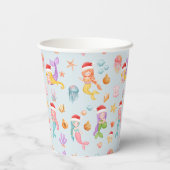 Mermaid Christmas Pappbecher (Rückseite)