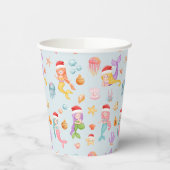 Mermaid Christmas Pappbecher (Links)