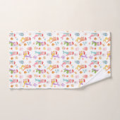 Mermaid Christmas Pattern Badhandtuch Set (Handtuch)