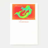 Mermaid Christmas Post-it Klebezettel (Vorderseite)