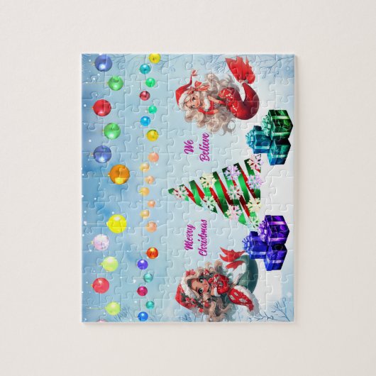 Mermaid Christmas Puzzle (Vertikal)