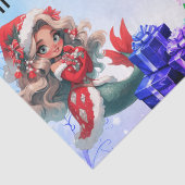 Mermaid Christmas Seidenpapier (Detail)