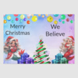 Mermaid Christmas Seidenpapier<br><div class="desc">Weihnachtsmädchen sind bereit zu helfen,  dass dieses besondere Geschenk in dieser Geschenktasche schön aussieht.</div>