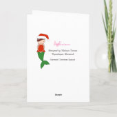 Mermaid Christmas Special Feiertagskarte (Rückseite)