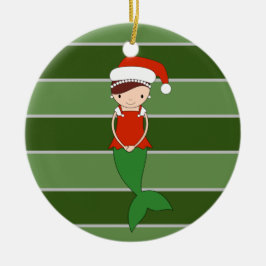 Mermaid Christmas Special Keramik Ornament