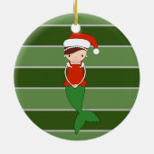 Mermaid Christmas Special Keramik Ornament (Hinten)