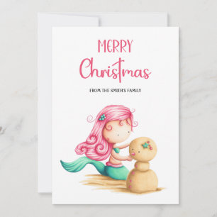 Mermaid Christmas Summer Beach Weihnachten