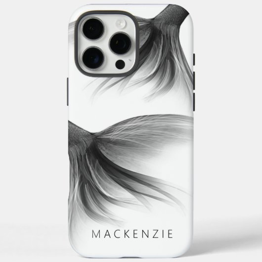 Mermaid Chrome Schwanz | Silber-Imitate schimmern  Case-Mate iPhone Hülle (Rückseite)