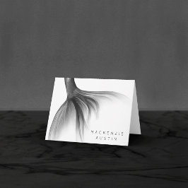 Mermaid Chrome Schwanz | Silber-Imitate schimmern  Dankeskarte
