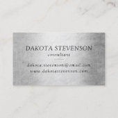 Mermaid Chrome Schwanz | Silvery Imitats Shine Bra Visitenkarte (Rückseite)