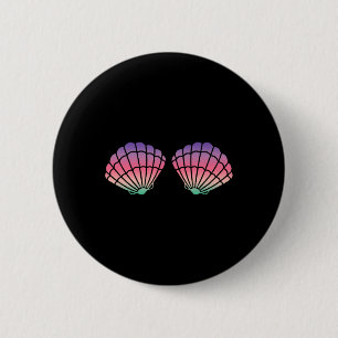 Mermaid Clam Muschel Bra Für Mädchen Lila Regenbog Button