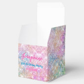 Mermaid colorful iridescent birthday custom geschenkschachtel (Geöffnet)