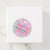 Mermaid colorful whimsical birthday custom geschenkanhänger (Beispiel)