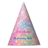 Mermaid colorful whimsical birthday custom partyhütchen (Vorderseite)