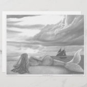 Mermaid Coloring Page (Vorne/Hinten)