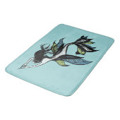 Mermaid Cool Ink Zeichnend Badematte (Schrägansicht)
