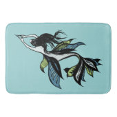Mermaid Cool Ink Zeichnend Badematte (Vorderseite)