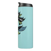 Mermaid Cool Ink Zeichnend Thermosbecher (Nach rechts gedreht)