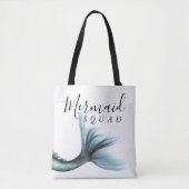 Mermaid Crew Aqua | Mint Seafoam Luxe Brautparty Tasche (Vorderseite)
