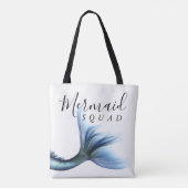 Mermaid Crew Ice Blue | Mutation Junggeselinnen-Ab Tasche (Rückseite)