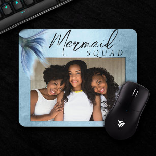 Mermaid Crew Ice Blue   Mute Glam Friends Foto Mousepad