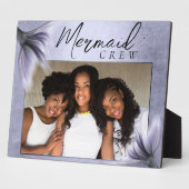 Mermaid-Crew | Lavender Lila Chic Friends Foto Fotoplatte (Seite)