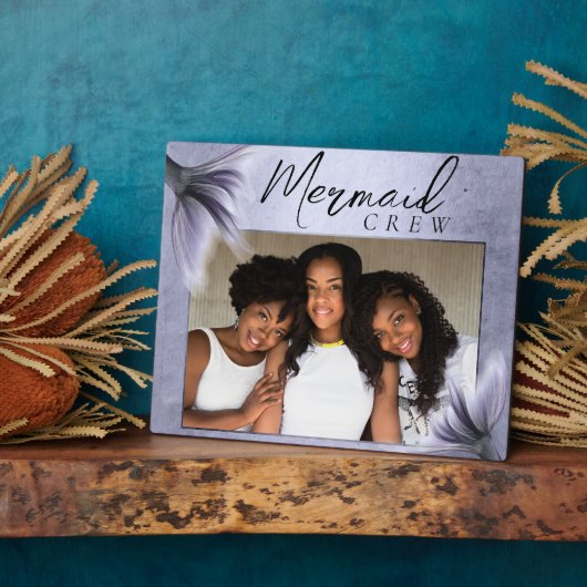 Mermaid-Crew | Lavender Lila Chic Friends Foto Fotoplatte (Seite)
