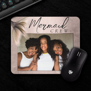 Mermaid-Crew   Terracotta Soft Peach Friend Foto Mousepad