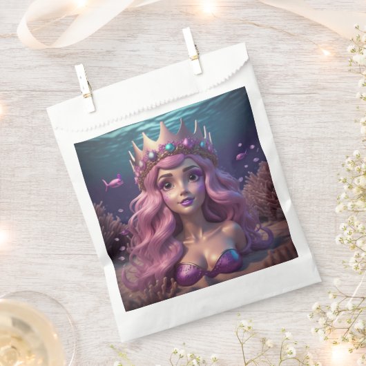 Mermaid Crown Geschenktütchen (Ausgeschnitten)
