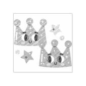 Mermaid Crown Gummistempel (Prägung)