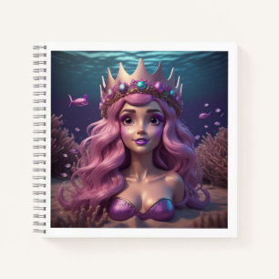 Mermaid Crown Notizblock