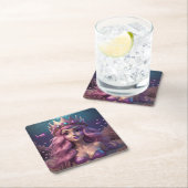 Mermaid Crown Rechteckiger Pappuntersetzer (Vor Ort)