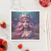 Mermaid Crown Serviette (Beispiel)