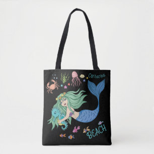 Mermaid Custom Beach Tasche