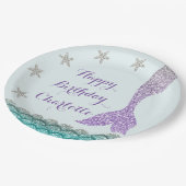 Mermaid Custom Paper Teller 9" ・ Unter Wasser (Schrägansicht)