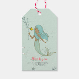Mermaid danke Ihnen für Tags Geschenkanhänger