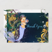 Mermaid Dankes Karten (Vorne/Hinten)