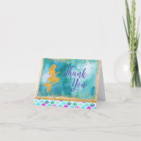 Mermaid Dankeschön Karte
