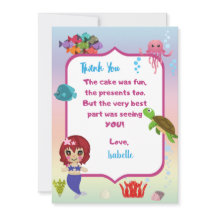 Mermaid Dankeschön Karte