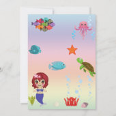 Mermaid Dankeschön Karte (Rückseite)