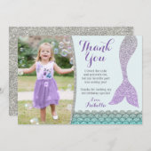 Mermaid Dankeschön-Karte - Danke, dass du unter de Dankeskarte (Vorne/Hinten)