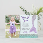 Mermaid Dankeschön-Karte - Danke, dass du unter de Dankeskarte (Stehend Vorderseite)