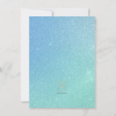 Mermaid Dankeschön Karte | Unterhalb des Meeres (Rückseite)