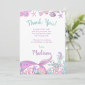 Mermaid Dankeschön Karten (Stehend Vorderseite)