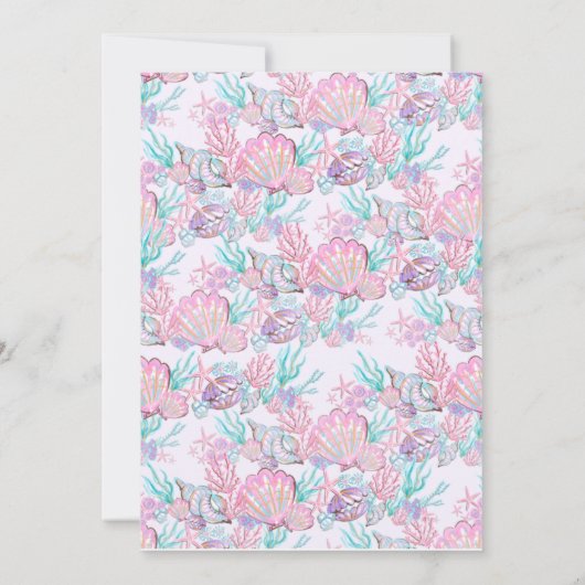 Mermaid Dankeschön Karten (Rückseite)